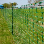 Green or Orange Plastic Mesh Fence - 50 Meters